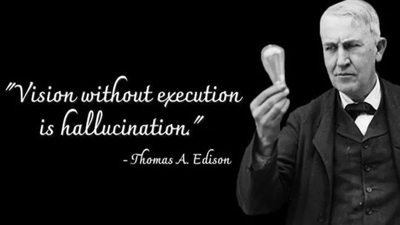 Câu nói của Edison về thiên tài
