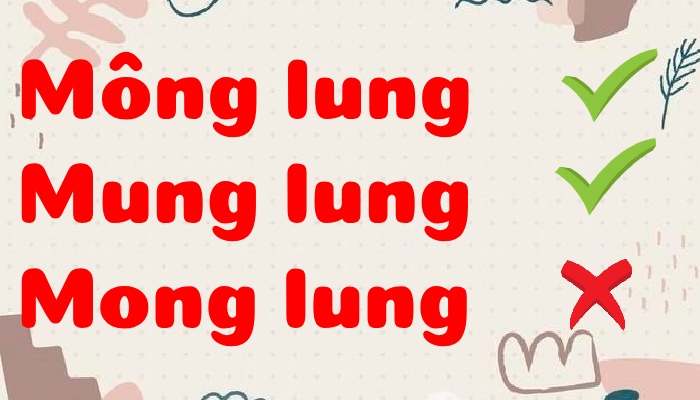 Mông lung hay mung lung mong lung là đúng chính tả?