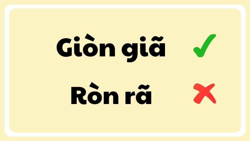 giòn giã hay ròn rã